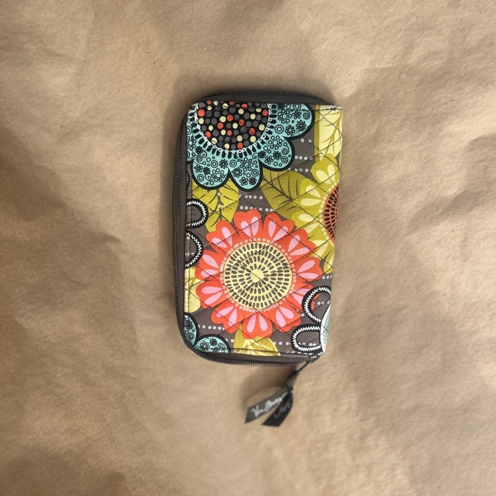 Vera Bradley Floral Patterned Long Wallet - Picture 2 of 4